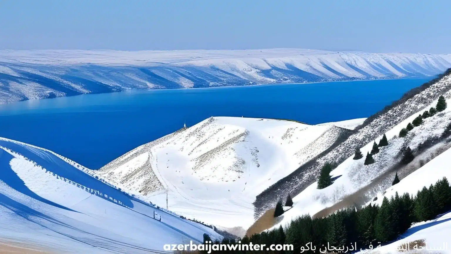 مرتفعات مغطاة بالثلوج في أذربيجان